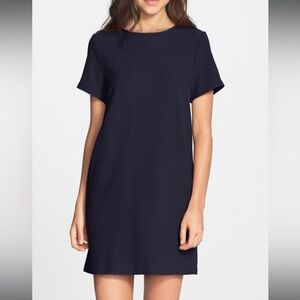 Felicity & Coco Devery Crepe Shift Blue Dress Size M‎